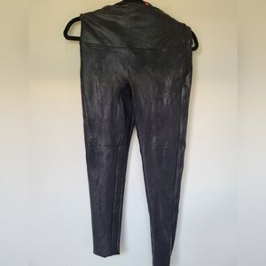 SPANX Black Faux Leather Leggings